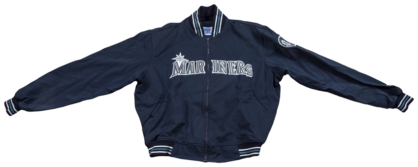 Circa Mid 1990s Randy Johnson Game Worn Seattle Mariners Warm Up Jacket